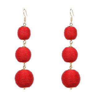 Fashion Bohemian Ball Circle Tassel Earrings